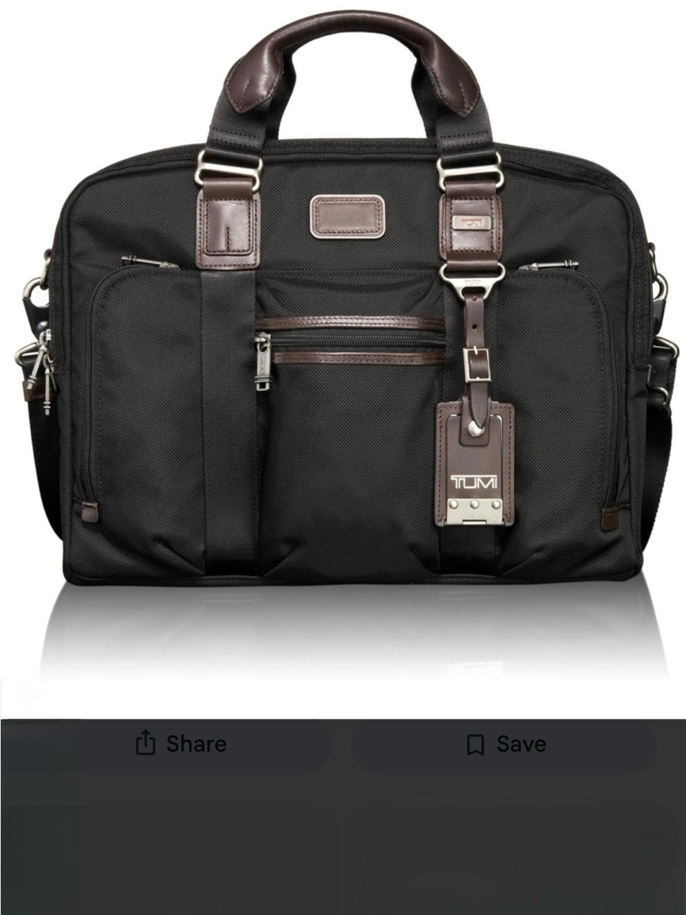 Tumi Alpha Bravo McNair briefcase.
